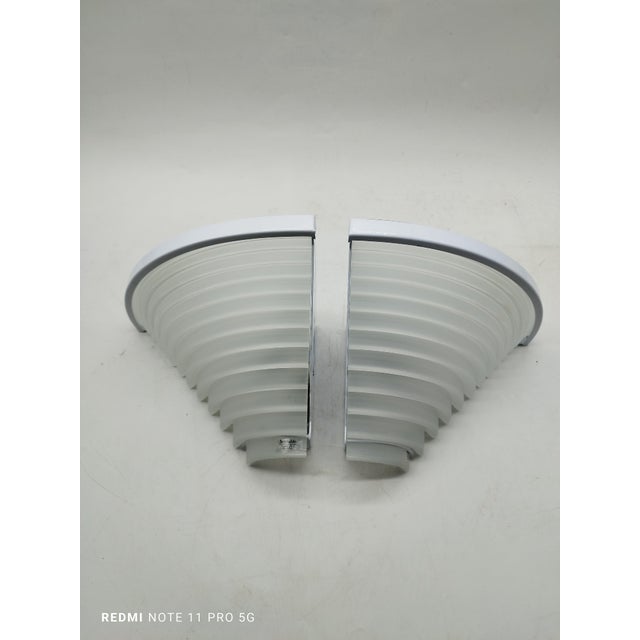 Vintage Italian Wall Lamps by Angelo Mangiarotti for Artemide, 1980s, Set of 2 For Sale - Image 3 of 11
