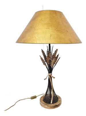 Vintage Sheaf of Wheat Table Lamp, 1960s