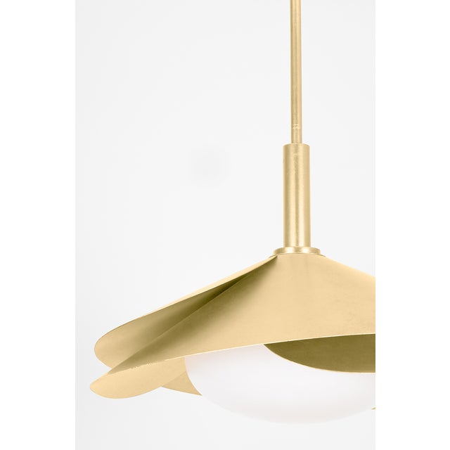 Overlapping petals of Vintage Gold Leaf swirl to form an artful yet sophisticated floral shade that draws the eye from any...