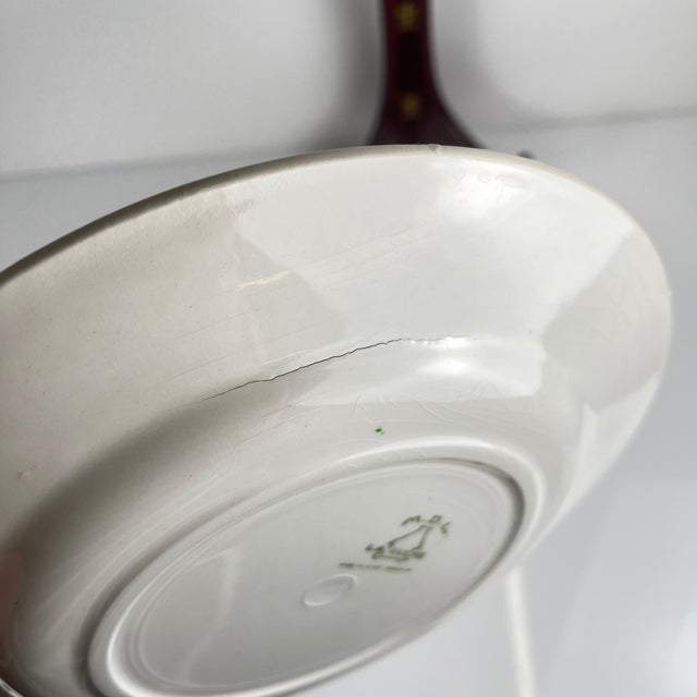 1950s Vintage The Beehive Dinner Plates from Moulins Des Loups, 1950s, Set of 6 For Sale - Image 5 of 6