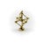 Vintage 14k Gold Atomium Molecule Charm For Sale - Image 4 of 9