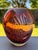 1980s Iridescent Sparkle Air Trap Bubble Vein Art Glass 6.5" Vase Signed '80 For Sale - Image 6 of 18