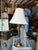 Vintage Gold and Black Stone Table Lamp For Sale - Image 4 of 5