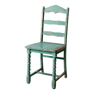 Vintage Painted Wood Chair For Sale