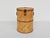 Italian Closed Rattan Basket with Leather Details, 1973 For Sale - Image 9 of 9