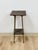 Petite Antique Spool Leg Side Table Two Tier Plant Stand, Pedestal, Wooden Top For Sale - Image 4 of 14