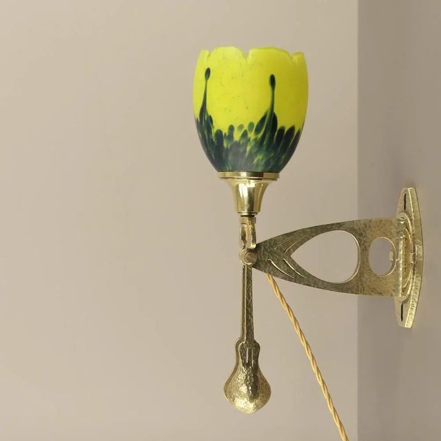 Art Nouveau Wall or Table Lamp attributed to Wiener Werkstätten, Vienna, 1920s For Sale - Image 16 of 16