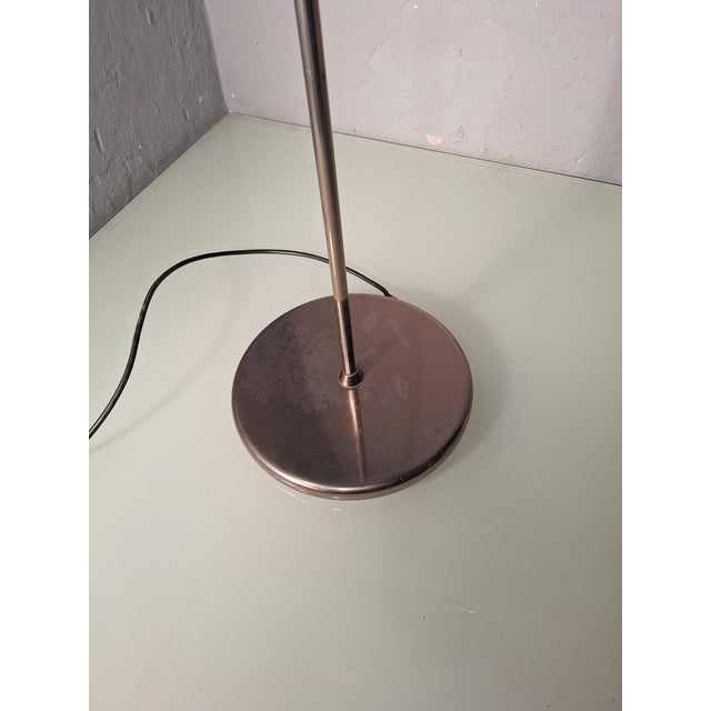 Metal Leaf Floor Lamp in Transparent and White Murano Glass from La Murrina, 1980s For Sale - Image 7 of 15
