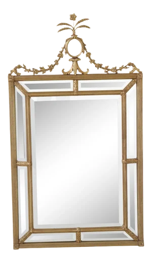 Friedman Brothers Gold Frame Beveled Mirror