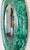 Vintage Faux Malachite Round Beveled Glass Wall Mirror For Sale - Image 4 of 7