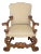 17th C Style Therien Studio Workshops Spanish Colonial Arm Chair 1 of 2 For Sale