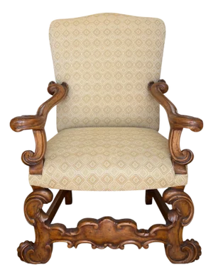 17th C Style Therien Studio Workshops Spanish Colonial Arm Chair 1 of 2