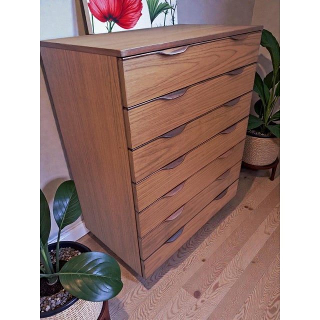 Mid-Century Tallboy Chest of Drawers in Teak, Europa, 1960s For Sale - Image 9 of 17