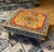 Abstract Hand-Painted Mango Wood Bajot Table – Mandala Boho Coffee Table Plant Stand For Sale - Image 3 of 8