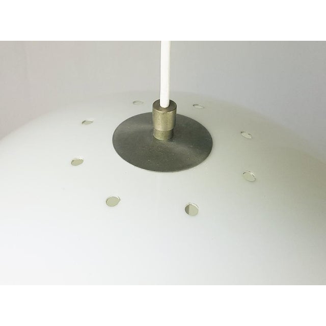 Metal Model 21/5 Pendant Lamp in Nickel-Plated Brass and White Methacrylate by L. Bandini Buti for Kartell, 1960s For Sale - Image 7 of 13
