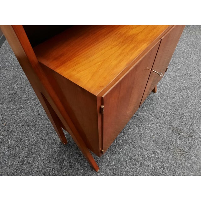 Standing Shelf in Cherrywood by Heinz Vetter for Wilhelm Renz, 1950s For Sale - Image 10 of 13