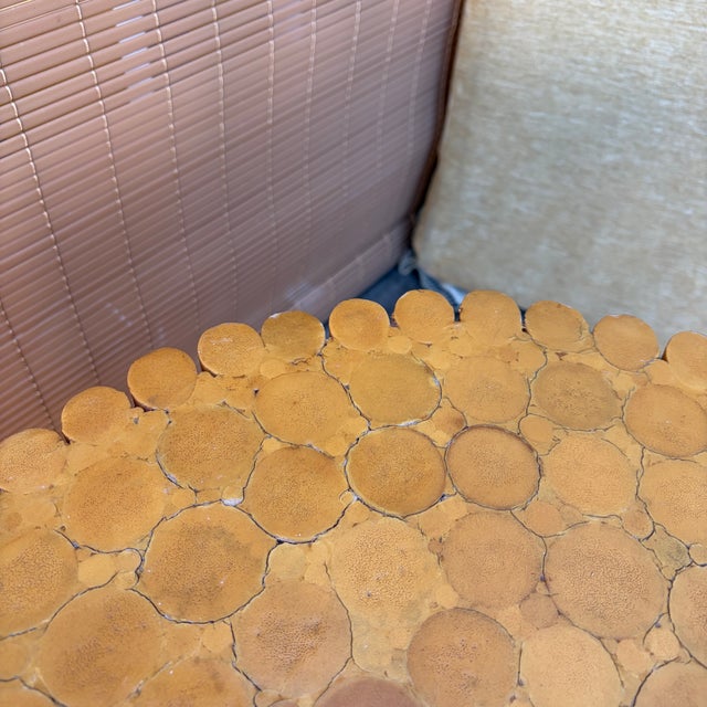 Tan Hollywood Regency / Coastal Style McGuire Sheaf of Wheat Rattan Coffee Table. Circa 1980s For Sale - Image 8 of 18