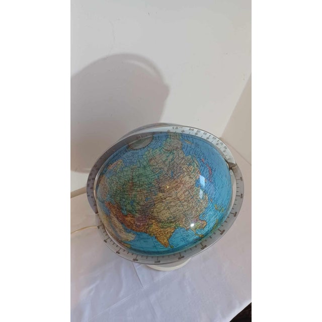 Earth Globe Lamp from Columbus Verlag Paul Oestergaard, Berlin and Stuttgart, 1972 For Sale - Image 13 of 18