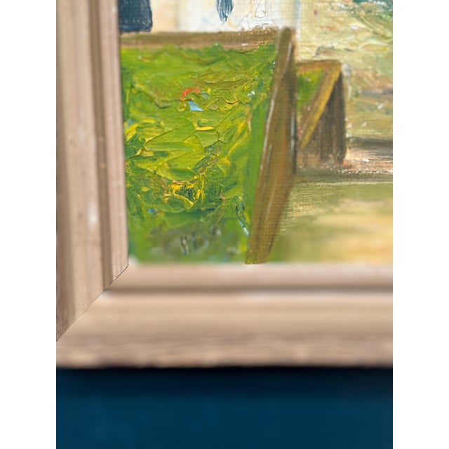 Coastal Landscape with House, 1950s, Oil Painting on Panel, Framed For Sale - Image 6 of 18