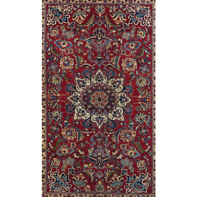 1920s Antique Nain Rug 3'6'' x 5'2'' For Sale - Image 5 of 11