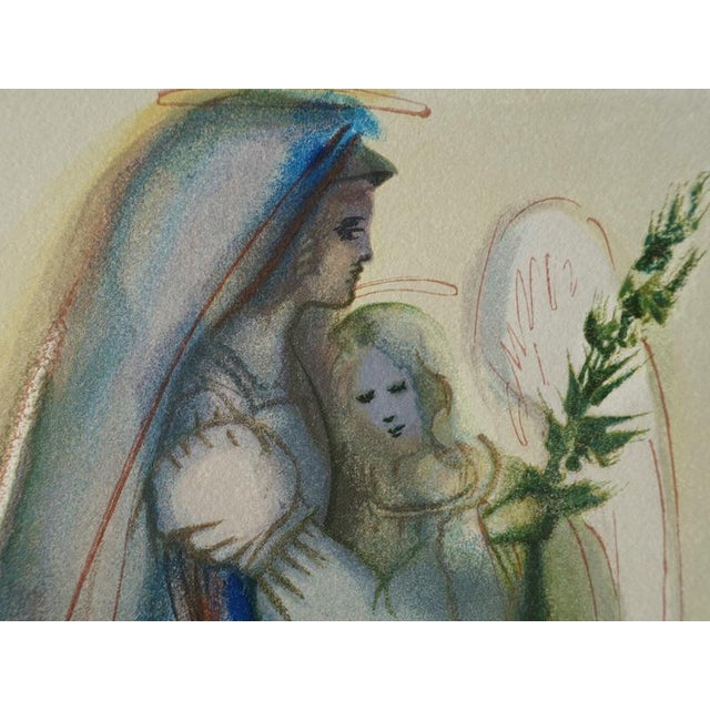 Modern Salvador Dali, The Comfort of Angels, Woodcut For Sale - Image 3 of 5