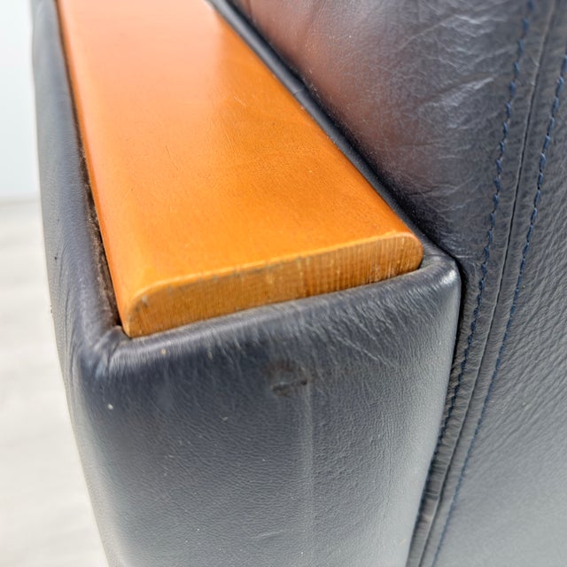 Art Deco Leather Lounge Chairs - A Pair For Sale - Image 9 of 11