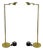 Brass Floor Lamps W Reticulated Swing Arms - A Pair For Sale