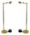 Late 20th Century Brass Floor Lamps W Reticulated Swing Arms - a Pair For Sale