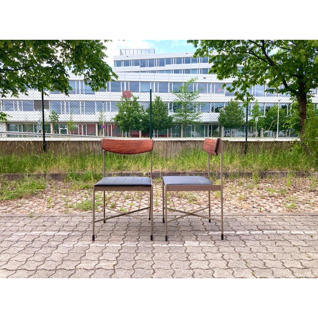 Modernist Industrial Teak Chair from Thereca, 1960s For Sale - Image 11 of 12