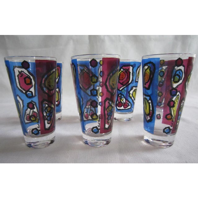 Fred Press Fruit Highball Glasses, S/7 For Sale - Image 6 of 6