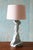 Mid-Century Modern Vintage Sculptural Trompe l'Oeil Plaster "Drape" Table Lamps After John Dickinson 31" - a Pair For Sale - Image 3 of 8