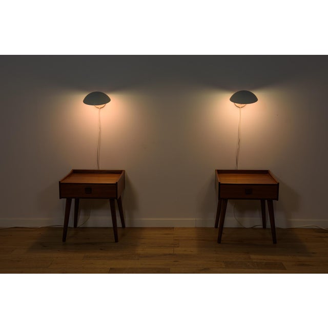 Mid-Century Modern Mid-Century PH Hat Wall Lamps by Poul Henningsen for Louis Poulsen, Denmark, 1961, Set of 2 For Sale - Image 3 of 18
