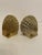 Hollywood Regency Pair Brass Seashell Scallop Bookends For Sale - Image 3 of 7