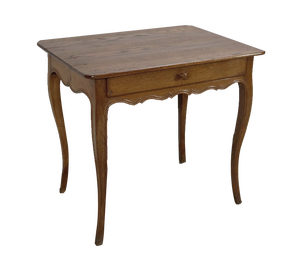 Small Louis XV Side Table in Blond Oak, Late 18th Century