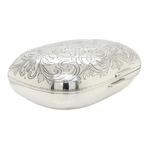Antique Tiffany & Co. Sterling Silver Engraved & Monogrammed Soap Box