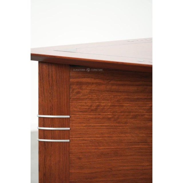 Wood Art Deco Coffee Table by Schuitema from the Decoforma Series in Triangular Shape For Sale - Image 7 of 11