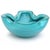 Vintage Murano Alfredo Barbini Teal Blue Green Gold Fleck Bubbles Italian Art Glass Ashtray Bowl For Sale In Orlando - Image 6 of 6