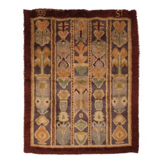 1930s Large Finnish Mid-Century Rya Tapestry For Sale
