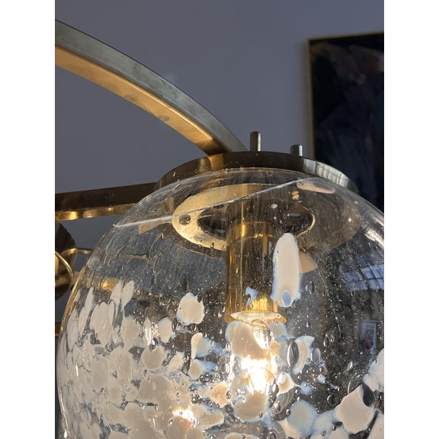 Mid-Century Modern Vintage Chandelier by Kamenicky Šenov, Czechoslovakia, 1970s For Sale - Image 3 of 15