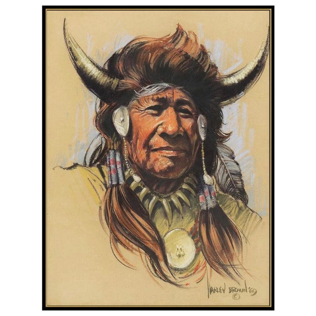 Message us to inquire about custom framing options! (Included for free with every purchase) The artwork here, "Cheyenne...