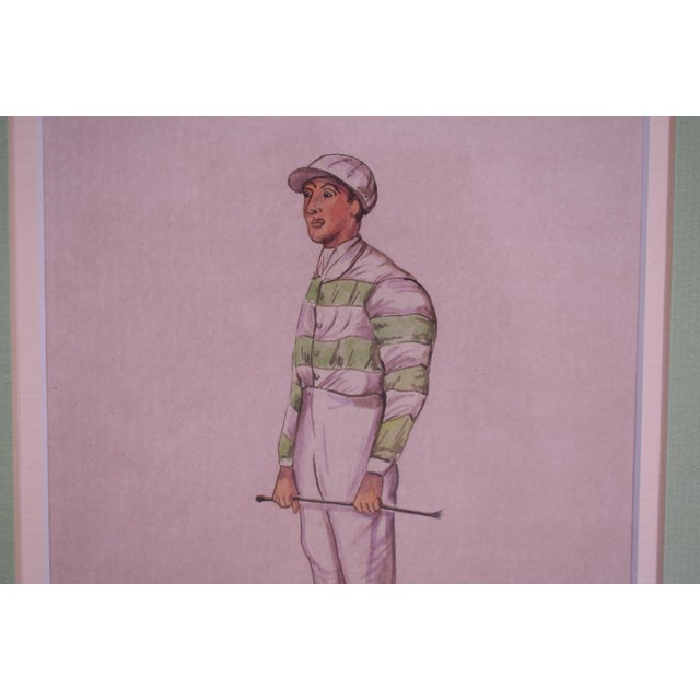 Traditional John Evelyn Watts Jockey Eighty-Four Winners 1903 Watercolour by Astor For Sale - Image 3 of 5