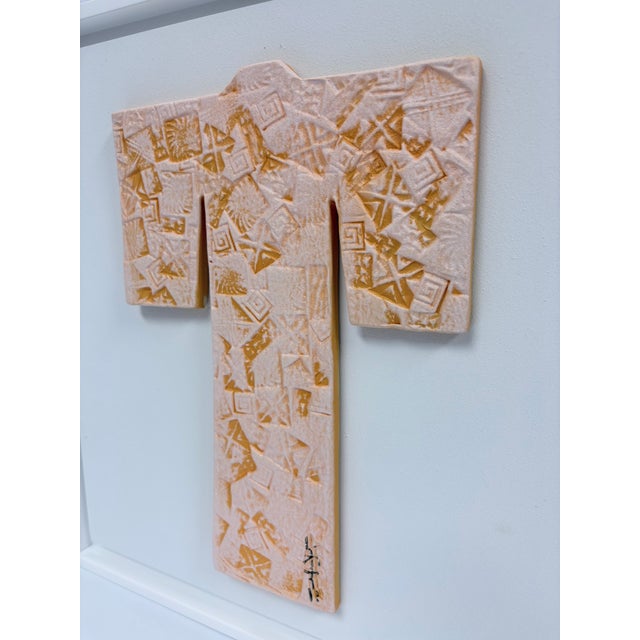 One of a Kind Japanese Kimono Ceramic Sculpture For Sale - Image 4 of 6