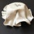 Ceramic White Bonnet Ruffled Organic Asymmetrical Handkerchief Bowl For Sale - Image 7 of 15