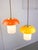Mid-Century Glass and Brass Mushroom Pendant Lamps, Set of 3 For Sale - Image 10 of 17