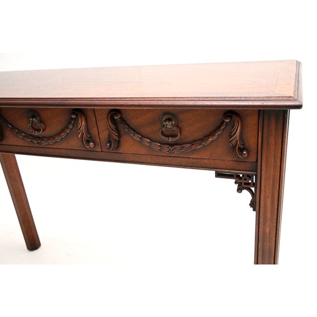 Vintage Georgian Console Table, 1930 For Sale - Image 9 of 11