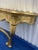Rococo 1960s Italian Rococo Carved Wood Wall Console, Restored Faux Gilt Finish For Sale - Image 3 of 9