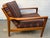 Brown Mid-Century Modern Teak Scandinavian Armchair For Sale - Image 8 of 13