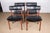 Metal Danish Chairs in Teak, Black Skai and Brass by Sven Chrobat for Sax, 1960, Set of 4 For Sale - Image 7 of 18