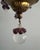 Brass Antique Chandelier With Glass Grape Clusters For Sale - Image 8 of 8