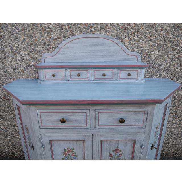 Vintage Lacquered Corner Sideboard. 1990s For Sale - Image 9 of 16